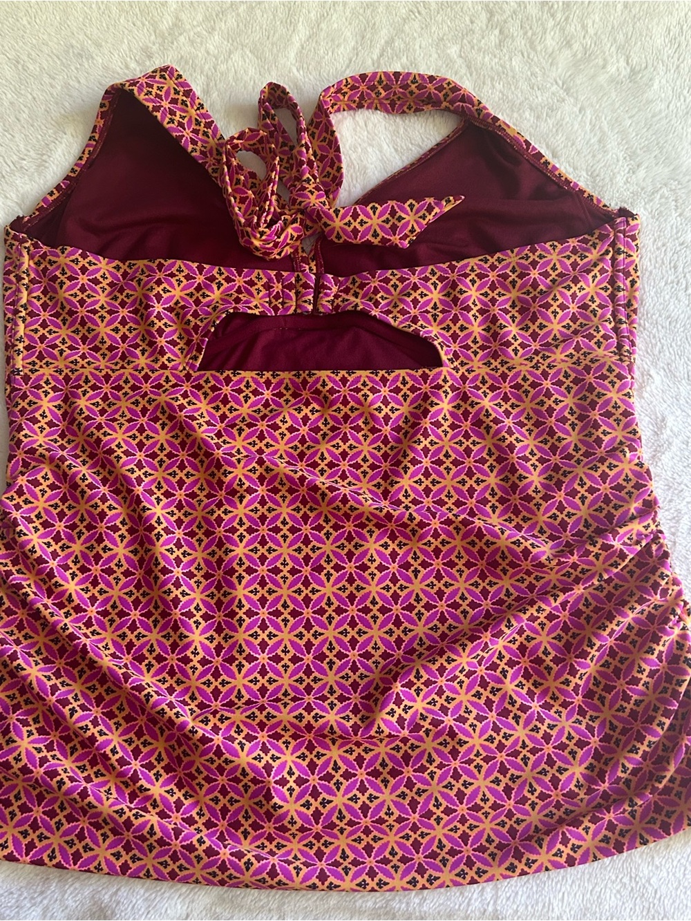 NWT Old Navy Patterned Tankini Top 2X